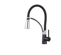 Matte Black Kitchen Faucets Chrome LED Pull Down Kitchen Mixer Tap 360 Rotation Water Crane for Kitchen Single Handle Mixer Tap