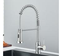 Matte Black Kitchen Sink Faucet One Handle Spring Hot And Cold Water Tap Deck Mounted Bathroom Chrome Kitchen Crane,Brushed Nickel