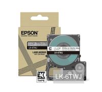 Epson Labelworks LK-6TWJ Cartuccia a nastro per etichettatura compatibile con Epson LabelWorks LW-C610 Trasparente opaco/Bianco 24mm