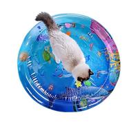 Matte di Gioco Sensoriale Ad Acqua per Gatti - Pad Gioco Gattino Di Raffreddamento con Pesce Galleggiante | Interactive Water per Intrattenimento per Animali Domestici, Comfort E