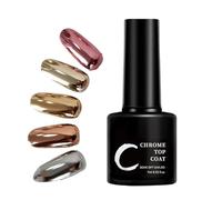 Matte Gel Top, Chrome-proof Coat, 7ml Soak Off UV Lamp Gel, Long Lasting Protective Professional Top Coat, Matte Finish with Style, Design for Women and Girls Salon Art Tool