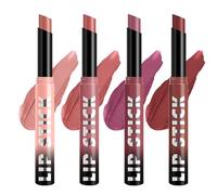 Matte Lipstick Set, Long-Lasting Waterproof Lip Gloss, Lightweight & Hydrating 4-Piece Kit for All-Day Wear, Parties, Weddings, Date Nights, Outdoor Events