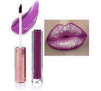 Matte Metallic Lip Gloss,Long Lasting Waterproof Strong Pigmented Not Stick Cup,Diamond Shimmer Liquid Lipstick Makeup for Women (C)