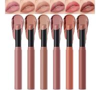 Matte Nude Lipstick, 2g Tube Lipsticks Set with 6 Colors, Waterproof High-Pigmented Lipstick Makeup for Women, Girls, Friends, Family, 6* Matte