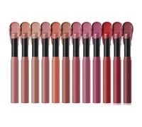 Matte Nude Lipstick, 6-Color Tube Lipsticks Set, Waterproof High-Pigmented Formula, Long-Lasting Makeup, Ideal for Women, Girls, FriendsIdea
