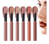 Matte Nude Lipstick Set, 6-Color Long-Lasting Lip Stain, High Pigmented, Lightweight Lip Color Makeup Kit, Beauty Cosmetic Gift for Women, Girls, Friends, Adults