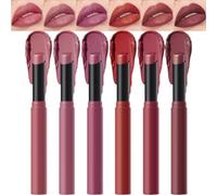 Matte Nude Lipstick, Tube Lipsticks with 6 Colors, Waterproof High Pigmented Lip Stick, Long-Lasting Makeup for Women, Smooth Velvet Finish for Daily Wear