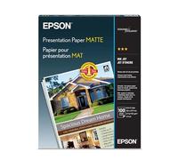 Matte Presentation Paper, 27 lbs., Matte, 8-1/2 x 11, 100 Sheets/Pack
