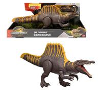 MATTEL JURASSIC WORLD LA RINASCITA - SPINOSAURO CODA LETALE, DINOSAURO SNODATO CON DUE MOSSE D'ATTACCO E RUGGITO SONORO