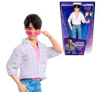 Mattel KPop Demon Hunters - Jinu dei Saja Boys, bambola con outfit da performance per la canzone "Soda Pop", accessori occhiali da sole rosa e lattina di soda inclusi, JRN38