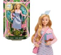 Mattel Bambola universale Wicked Glinda alla moda e accessori con capelli biondi acconciati, disposizione e look uniforme scolastica rimovibile