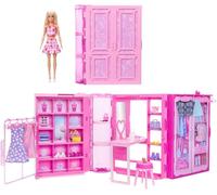 Mattel Barbie Armadio dei Sogni con Bambola Playset Closet 3 Vestiti & acc.