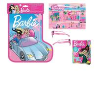Barbie - Calza dei Sogni 2025, Calza della befana, Include Occhiali Glitter, Borsetta, Set di Perline, Un Mini Veicolo, Una Mappa, Album con Adesivi - JGM31