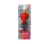 Barbie - Carriere Chef con Padella Bambola Cappello da Cuoco e Capelli Biondi, Giocattolo per Bambini 3+ Anni, FXN99