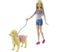 Mattel Barbie Dog Walker E Potty Pup Con Bambola Bionda