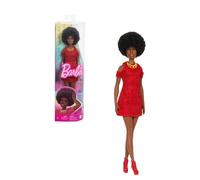 Barbie 12.7 " Fashionista Nero Capelli/Marrone Capelli Rosso Abito Giocattolo