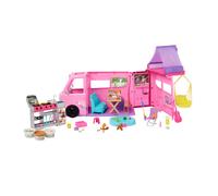 Barbie Dream Camper Playset with Roof Tent, Swing Chair, Fishing Pond, BBQ Grill
