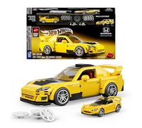 Mattel Brick Shop Hot Wheels - '07 Honda S2000 Serie Speed, set da costruire con 257 pezzi, dettagli realistici e adesivi per personalizzare l'auto, 10+ anni, JFR88