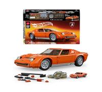 Mattel Brick Shop Hot Wheels - '71 Lamborghini Miura P400 SV Serie Premium, set da costruire con 1523 pezzi, parti in metallo, modellino e adesivi per personalizzare l'auto inclusi, 17+ anni, JHF61