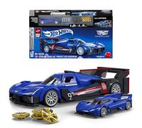 Mattel Brick Shop Hot Wheels - Cadillac Project GTP Hypercar Serie Speed, set da costruire con 236 pezzi, dettagli realistici e adesivi per personalizzare l'auto, 10+ anni, JFR89