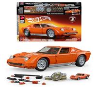Mattel Brick Shop Hot Wheels - '71 Lamborghini Miura P400 SV Serie Premium, set da costruire con 1523 pezzi, parti in metallo, modellino e adesivi per personalizzare l'auto inclusi, 17+ anni, JHF61