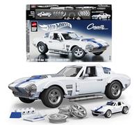 Mattel Brick Shop Hot Wheels,set da costruire, Corvette Grand Sport, 918 pezzi, dettagli realistici e adesivi per personalizzare l'auto, per collezionisti adulti e bambini dai 10 anni in su, JGR31