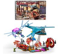 Mattel Brick Shop Masters of the Universe - Eternia Sotto Assedio, set da costruire con 411 pezzi e 10 personaggi dal film, ricrea la scena dello Scontro nei cieli di Eternia, JNF83