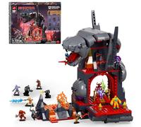 Mattel Brick Shop Masters of the Universe, Scontro alla Snake Mountain con 636 pezzi e 12 personaggi, per collezionisti adulti e ragazzi dai 13 anni in su, JMB31