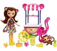 Mattel- Carrello della Frutta Merit La Scimmietta, Playset con Bambola e Accessori, FCG93
