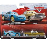 Mattel Cars 3 1:55 Scale Diecast 2-Pack On The Road Bling Bling Saetta McQueen e Tex Dinoco