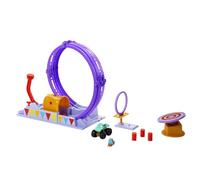 Disney and Pixar Cars On The Road Showtime Loop Playset with Ivy Monster Truck,