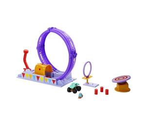 Mattel CARS - Loop Acrobatico, playset con lanciatore e bersaglio mobile, include il Monster Truck Ivy, ispirato alla serie Disney Pixar Cars On the Road, giocattolo per bambini, 4+ anni, HGV73