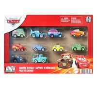 Mattel CARS - Mini Racers, set da 10 mini auto da collezionare, veicoli a spinta dei personaggi più famosi di Disney Pixar Cars, giocattolo per bambini, 3+ anni, GRW27