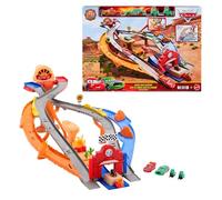 Mattel CARS - Sfreccia e Soccorri Circuito per Soccorso Stradale, set con 2 tipi di gara, Saetta McQueen, Chicks Hicks e 2 veicoli della squadra di Pitty, giocattolo per bambini, 4+ anni, JFL57
