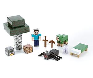 Mattel Collectible - Minecraft 3.25 Noob's First Day Story Pack