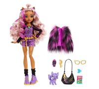 Mattel - Core Doll Bambola Monster High Con Abiti, Cuccioli E Accessori HPD53, Crescent HHK52