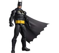 Mattel DC 12-Inch Batman Action Figure, Black Batsuit with Yellow Belt & Fabric