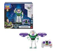 Mattel Disney Pixar Toy Story 5 - Buzz Lightyear Volante RC, versione Hi-Tech radiocomandata dello Space Ranger con ali separabili e telecomando elettronico incluso, JKV53