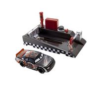 Mattel, Disney Cars, auto con corsia dei box, scala 1: 55