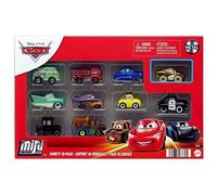 Mattel Disney Cars - Mini veicoli da corsa in metallo, confezione da 10 pezzi, per competizioni e giochi di storie