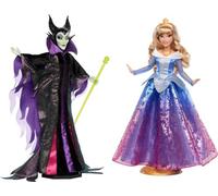 Mattel Disney Collector - Malefica e Aurora, set da 2 bambole da collezione con