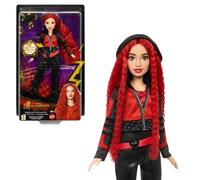 Mattel Disney Descendants 4: L'Ascesa di Red - Bambola Cantante che Canta "Seeing Red", Abito Rock 'n Roll, Accessori Ispirati al Film, Giocattolo per Bambini 4+ Anni, HWT96