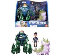 Mattel Disney e Pixar Elio Action Figure Storyteller 3 Pack, Elio, Ambassador Grigon e Glordon, personaggi Posable Movie Toys in scala 4 pollici
