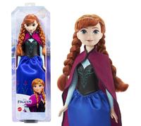 Mattel Disney Frozen - Anna, bambola con abito elegante e accessori ispirati al