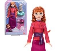 Mattel Disney Frozen - Anna e Cucciolo di Lupo, set con bambola Anna e personaggio amico ispirati agli Animali di Arendelle, 4 accessori inclusi, giocattolo per bambini, 3+ anni, JFG17