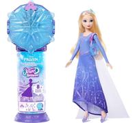 Mattel Disney Frozen - Elsa Pattinaggio sul Ghiaccio Jewel Reveal, bambola dal film con 9 accessori a sorpresa tra cui portagioie a forma di fiocco di neve e anello indossabile, 3+ anni, JMC93