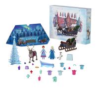 Mattel Disney Frozen - Calendario dell'Avvento, include 2 mini bambole Anna ed E