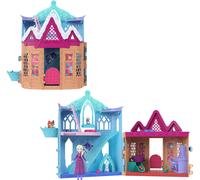 Mattel Disney Frozen - Cuccioli Invernali, set castello con mini bambola Elsa e