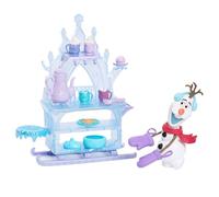 Mattel Disney Frozen - Dolce Slitta di Olaf, playset con personaggio Olaf, carretto dei gelati, cibo e accessori inclusi, ispirato a Frozen: Festa d'Inverno, giocattolo per bambini, 3+ anni, JBG55