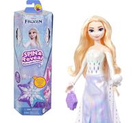 Mattel Disney Frozen - Elsa Spin & Reveal, set con bambola e 11 sorprese da scop